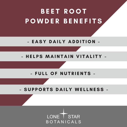 Organic Beet Root Powder -- 3.52 oz.