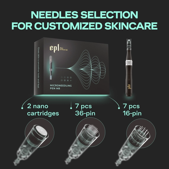 Premium Micro needling Pen For Face and Body with 16 Cartridge