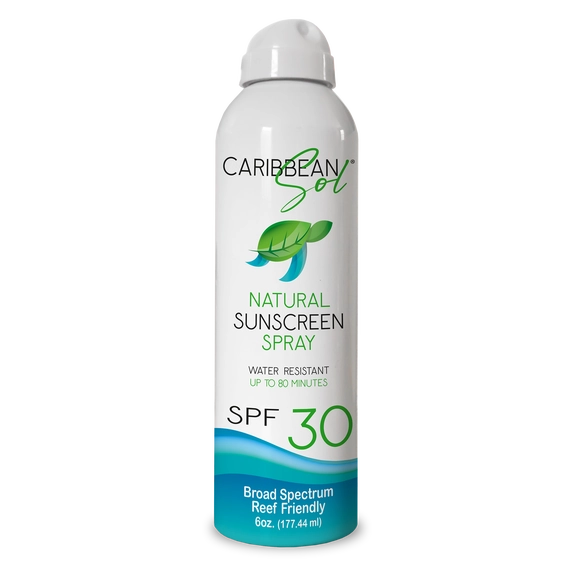Caribbean Sol Natural Sunscreen Spray Spf 30