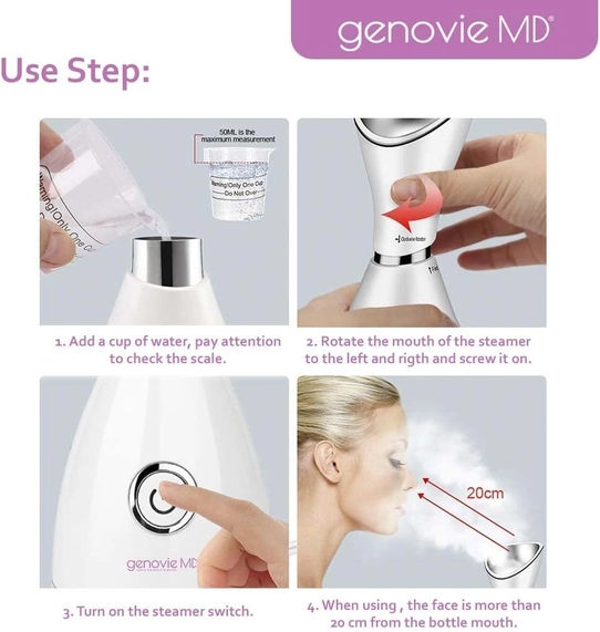 Nano Ionic Facial Steamer, Facial Deep Cleaning Nanoscale