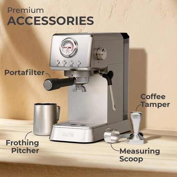 Kaffe - Espresso Coffee Machine with Milk Frother
