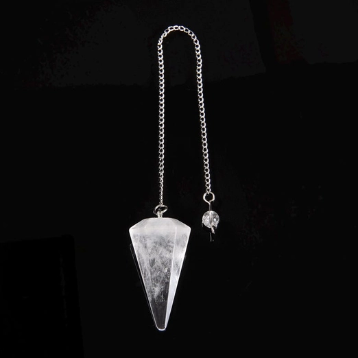 Clear Quartz Pendulum  Crystal Healing Energy Divination