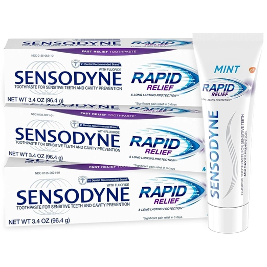 Sensodyne Rapid Relief Toothpaste For Sensitive Teeth 3.4 oz.