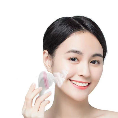 Handheld Silicone Face Scrubber Exfoliator, Gentle Soft Face Wash Brush For Sensitive, Delicate, Dry Skin