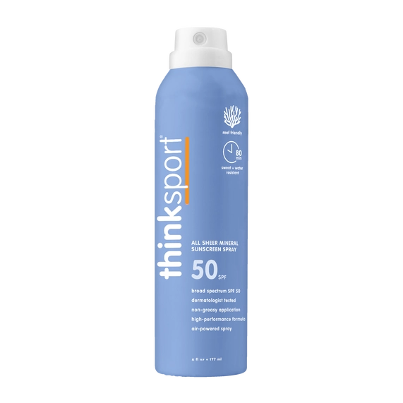 Think Sport Spf 50 All Sheer Mineral Sunscreen Spray