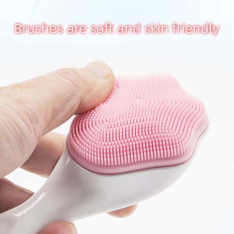 Handheld Silicone Face Scrubber Exfoliator, Gentle Soft Face Wash Brush For Sensitive, Delicate, Dry Skin