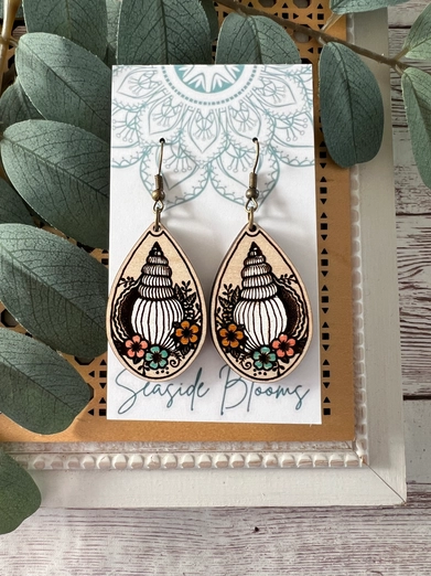 Boho Cute Hand Painted Lightweight Maple Wood
