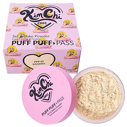 Kimchi Chic Beauty Puff Puff Pass Set and Bake Setting Powder for Makeup