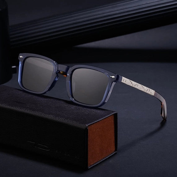 UV400 Unisex Full Square Frame Polarized Outdoor Uv Protection Sunglasses