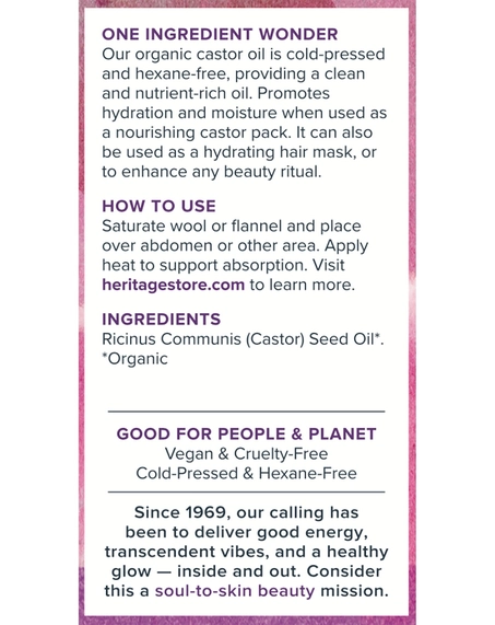Organic Castor Oil 16 Oz./ 32 Oz.