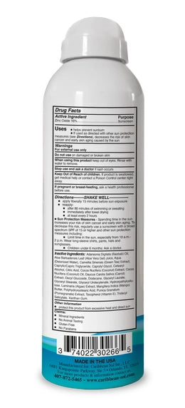 Caribbean Sol Natural Sunscreen Spray Spf 30