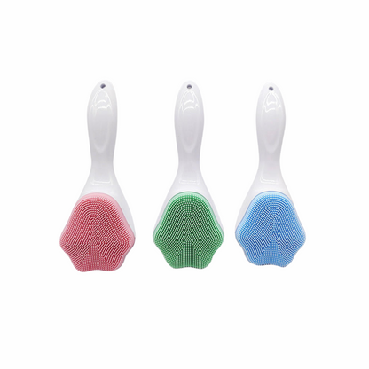 Handheld Silicone Face Scrubber Exfoliator, Gentle Soft Face Wash Brush For Sensitive, Delicate, Dry Skin