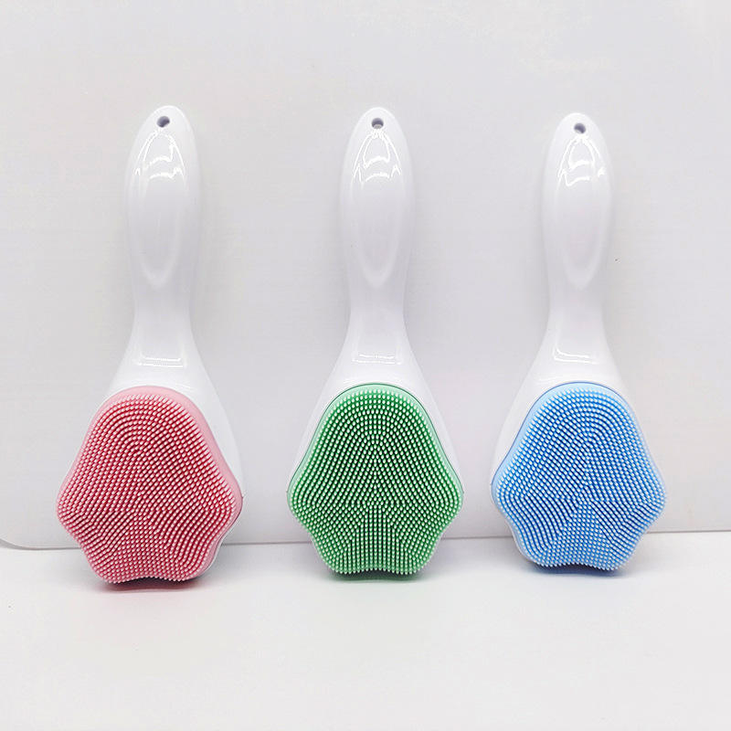 Handheld Silicone Face Scrubber Exfoliator, Gentle Soft Face Wash Brush For Sensitive, Delicate, Dry Skin