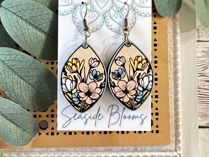 Boho Cute Hand Painted Lightweight Maple Wood