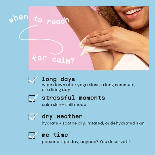 Calm Deodorant Wipes with Zinc & Papaya