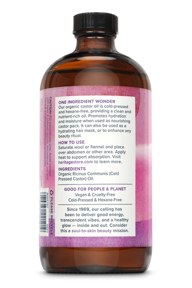 Organic Castor Oil 16 Oz./ 32 Oz.