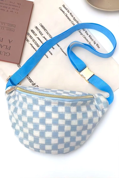 Checkered Crossbody Sling Belt Bag Fanny Pack