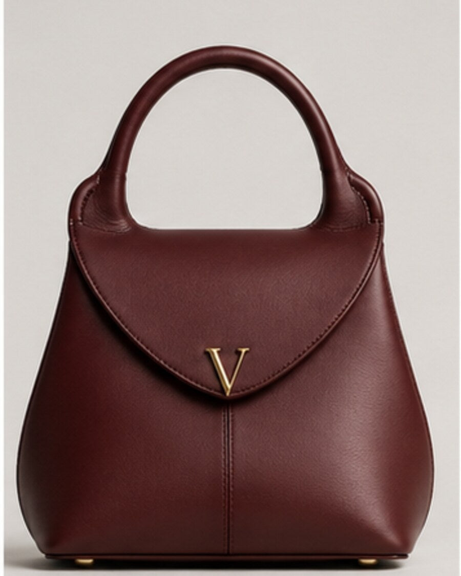 The Arc Leather Top-Handle Bag